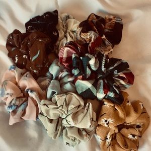 Floral scrunchies